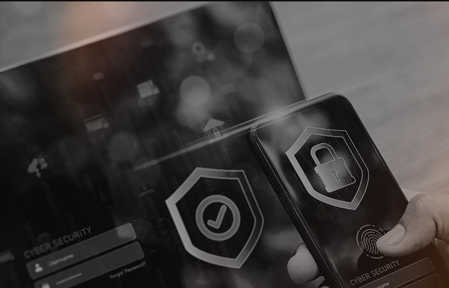 closeup of locked phone blocking access